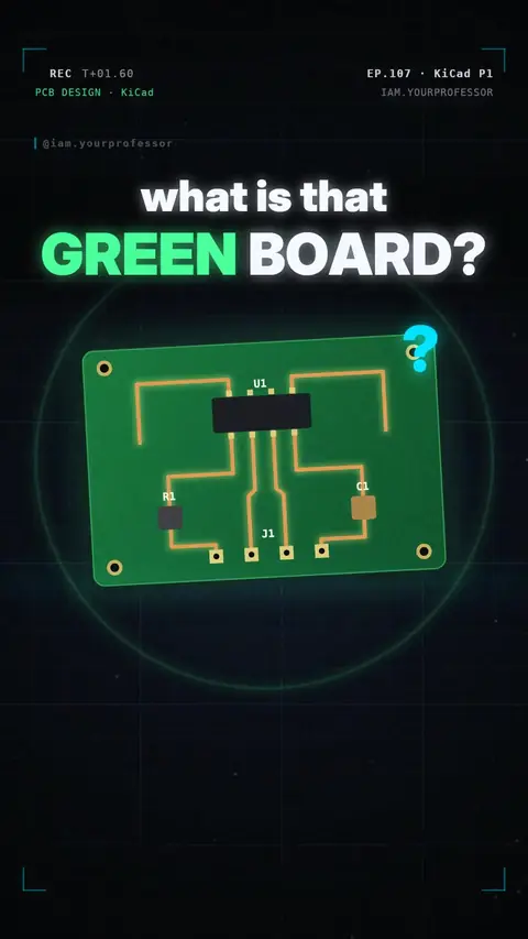Cover of the lesson: PCB Design with KiCad Part 1: What is a PCB?