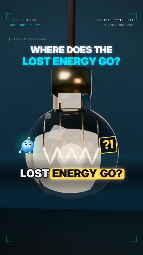 Cover of the lesson: Maths for Electronics L14: Efficiency — where does the lost energy go?