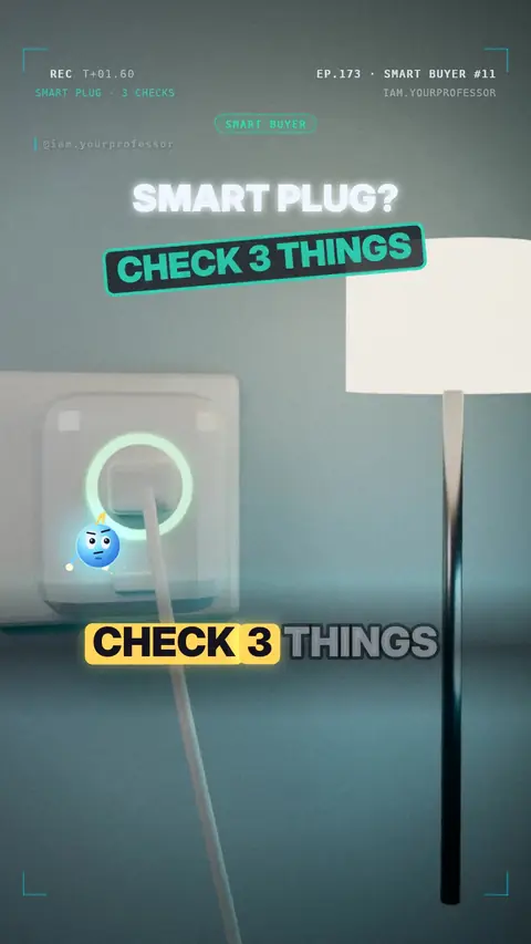 Cover of the lesson: Smart Buyer #11: Smart plugs — what to check before you buy
